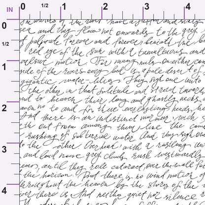 Antique Script Pattern 11 Minky Fabric