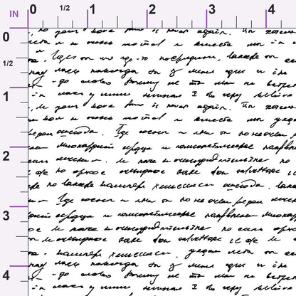 Antique Script Pattern 13 Minky Fabric