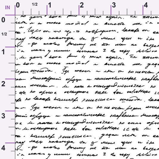 Antique Script Pattern 13 Minky Fabric
