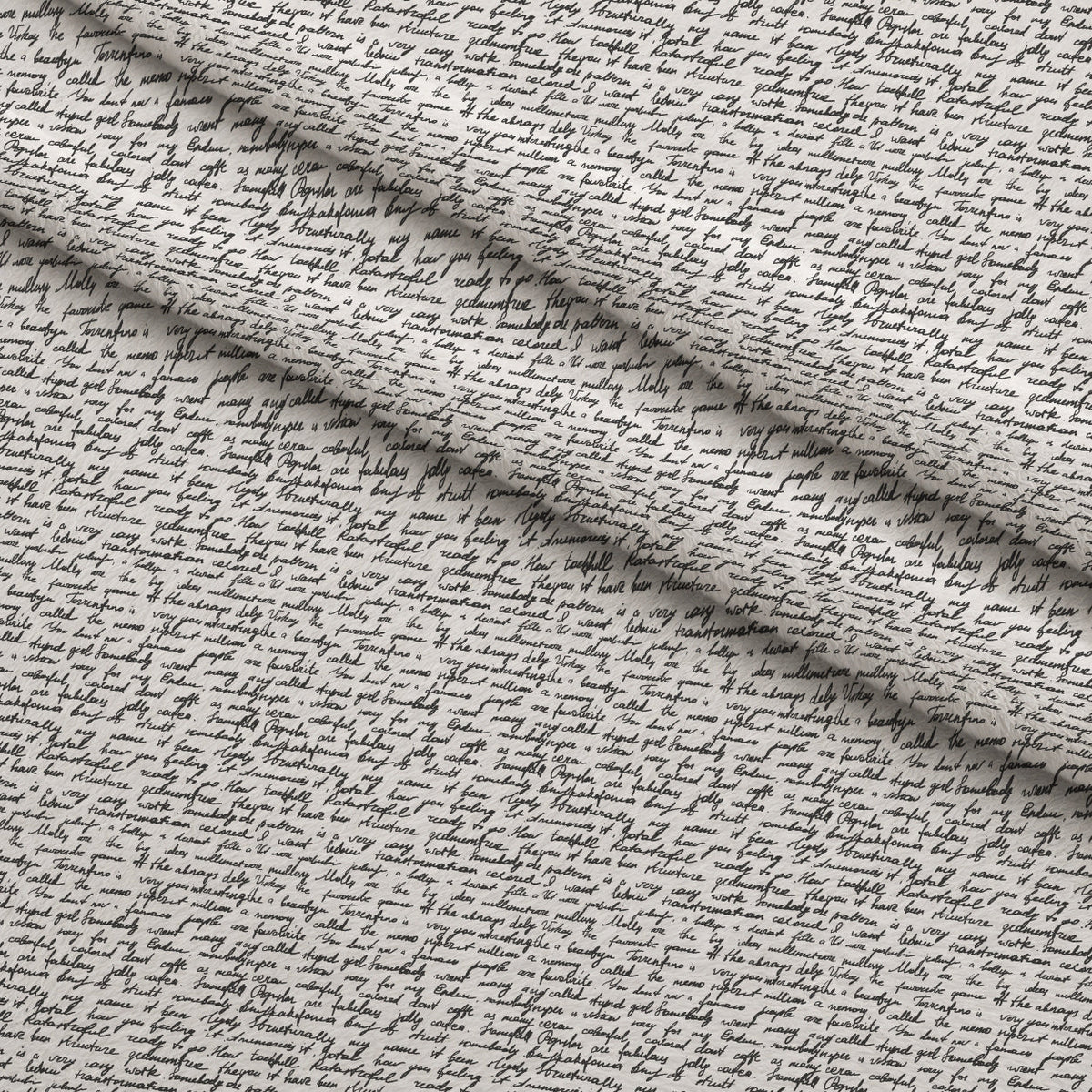 Antique Script Pattern 15 Minky Fabric
