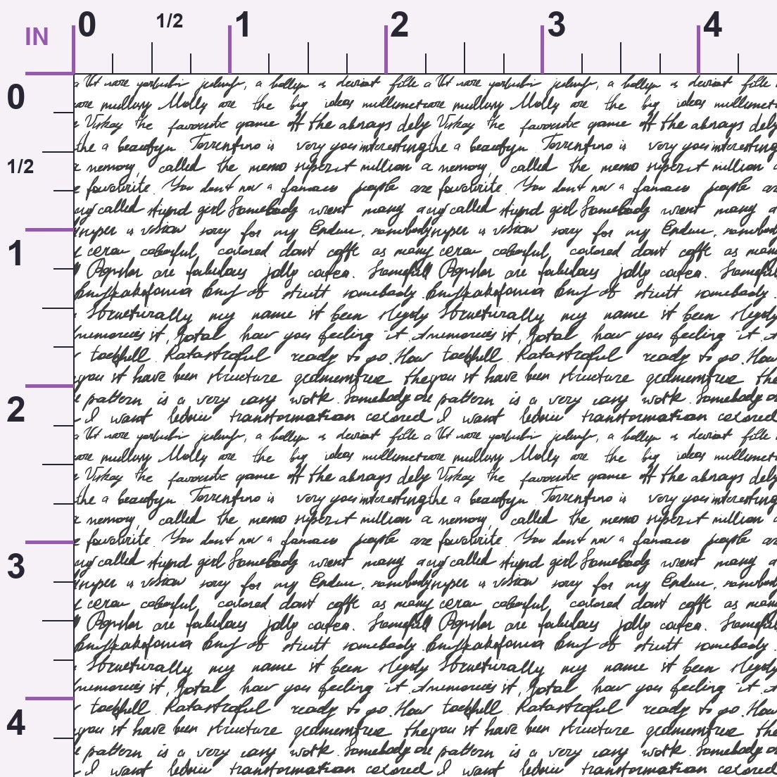 Antique Script Pattern 15 Minky Fabric