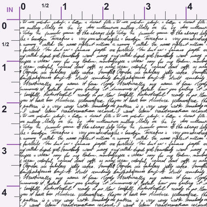 Antique Script Pattern 15 Minky Fabric