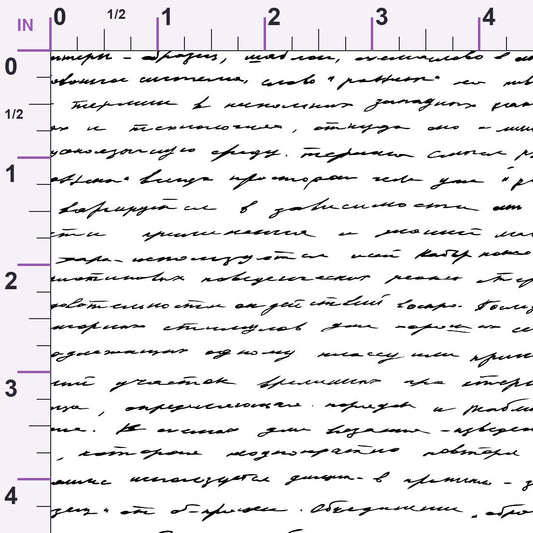 Antique Script Pattern 17 Minky Fabric
