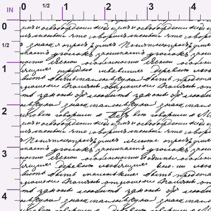 Antique Script Pattern 18 Minky Fabric