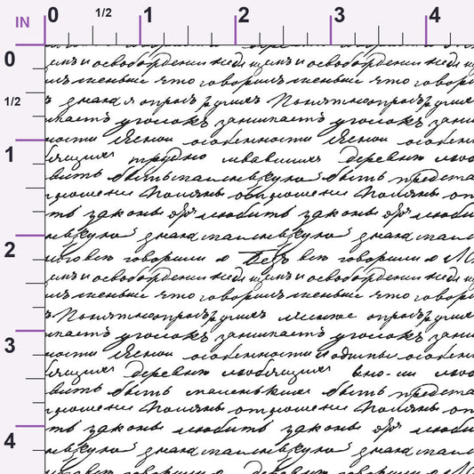 Antique Script Pattern 18 Minky Fabric