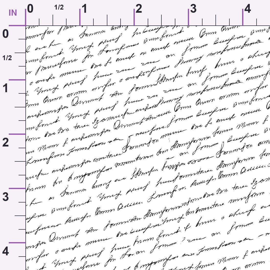 Antique Script Pattern 4 Minky Fabric