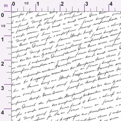 Antique Script Pattern 4 Minky Fabric