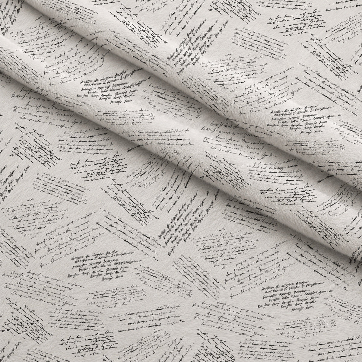 Antique Script Pattern 5 Minky Fabric