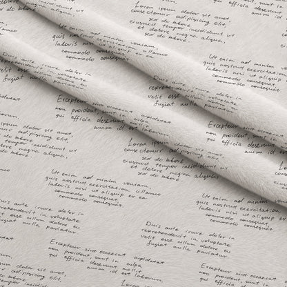 Antique Script Pattern 8 Minky Fabric