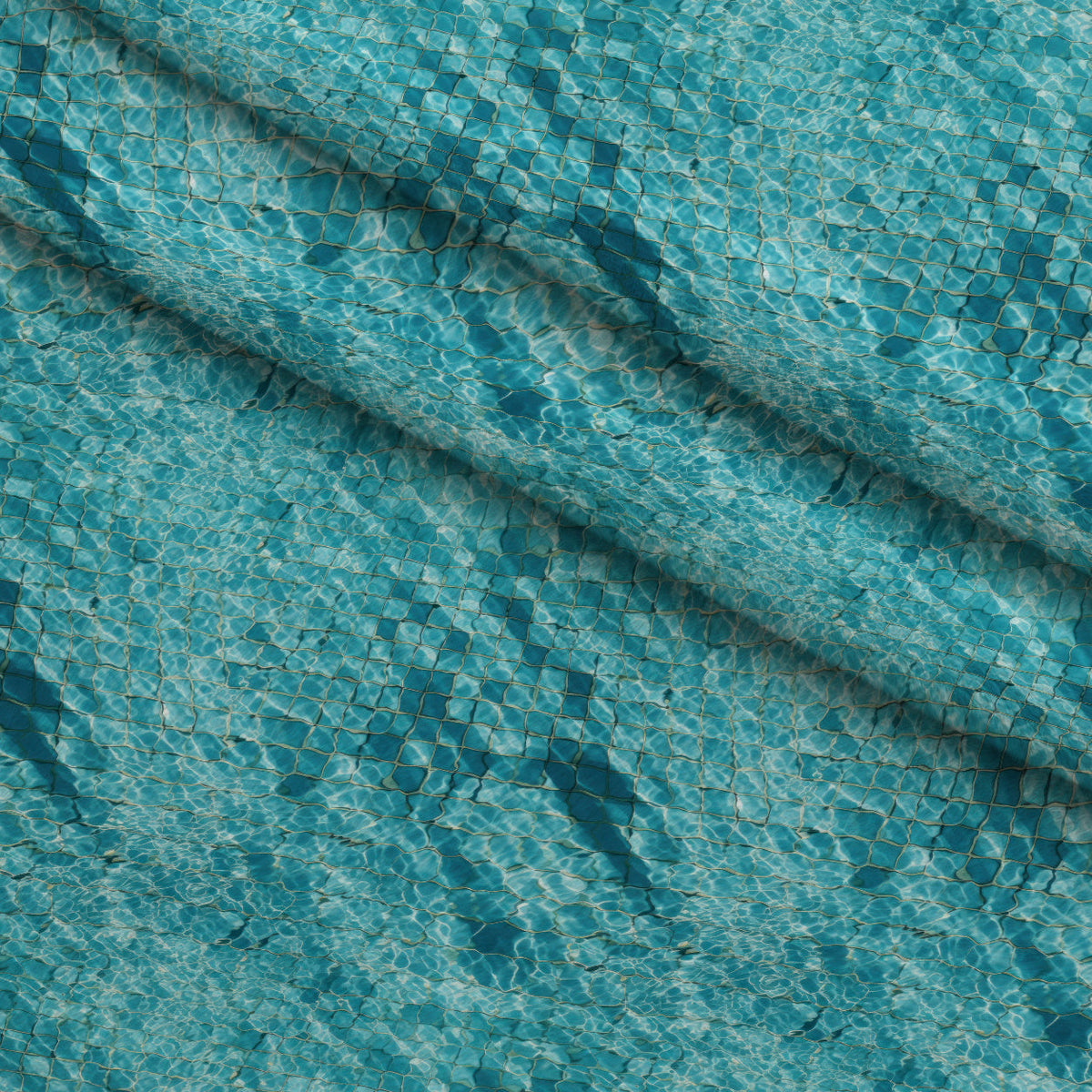 Aqua Currents Pattern 1 Minky Fabric