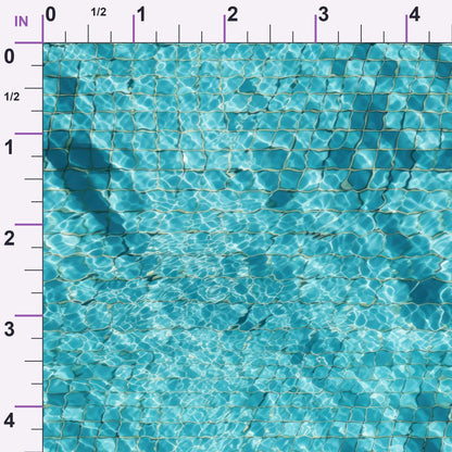 Aqua Currents Pattern 1 Minky Fabric