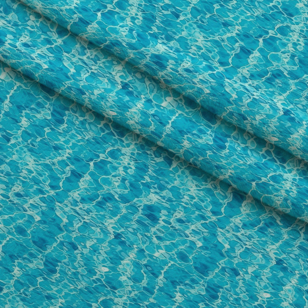 Aqua Currents Pattern 11 Minky Fabric