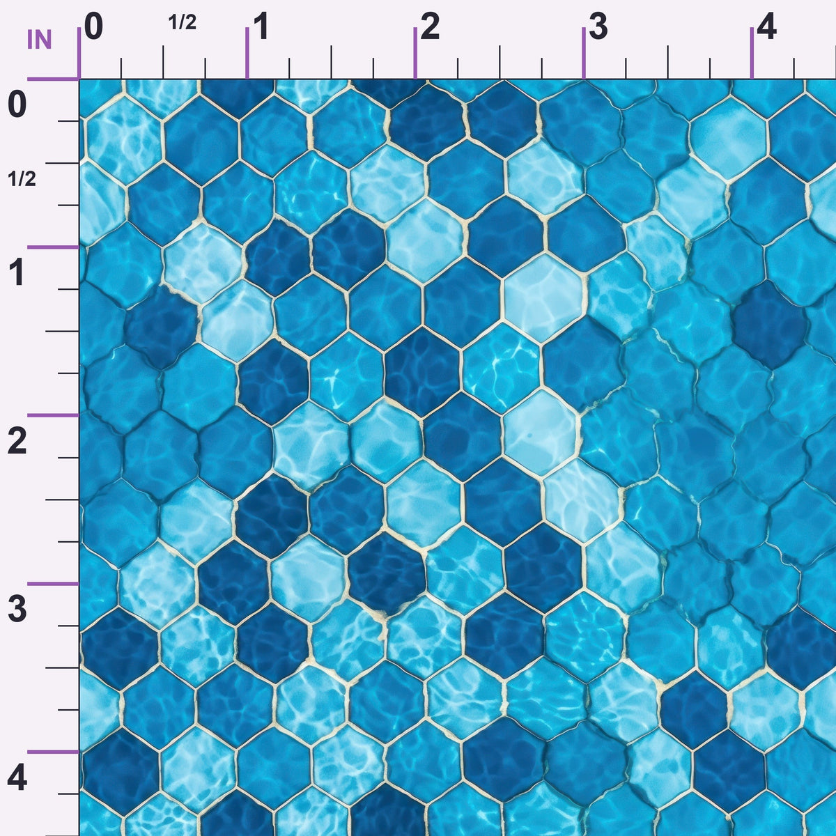 Aqua Currents Pattern 2 Minky Fabric