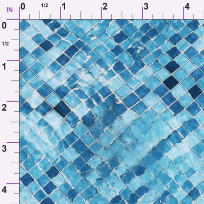 Aqua Currents Pattern 3 Minky Fabric