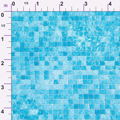 Aqua Currents Pattern 4 Minky Fabric