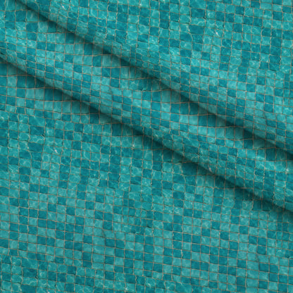 Aqua Currents Pattern 5 Minky Fabric