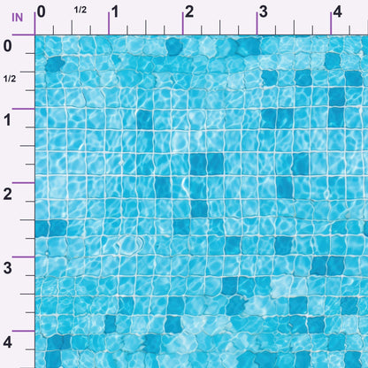 Aqua Currents Pattern 6 Minky Fabric