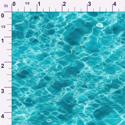 Aqua Currents Pattern 7 Minky Fabric