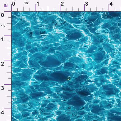 Aqua Currents Pattern 8 Minky Fabric
