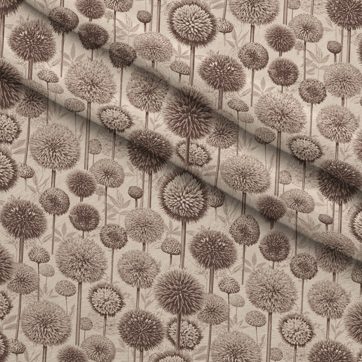 Art Nouveau Allium Flowers Pattern 1 Minky Fabric