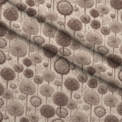 Art Nouveau Allium Flowers Pattern 1 Minky Fabric