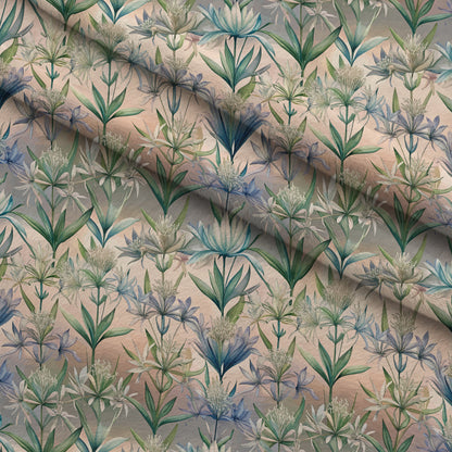 Art Nouveau Camassias Pattern 1 Minky Fabric
