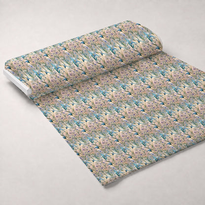Art Nouveau Camassias Pattern 2 Minky Fabric