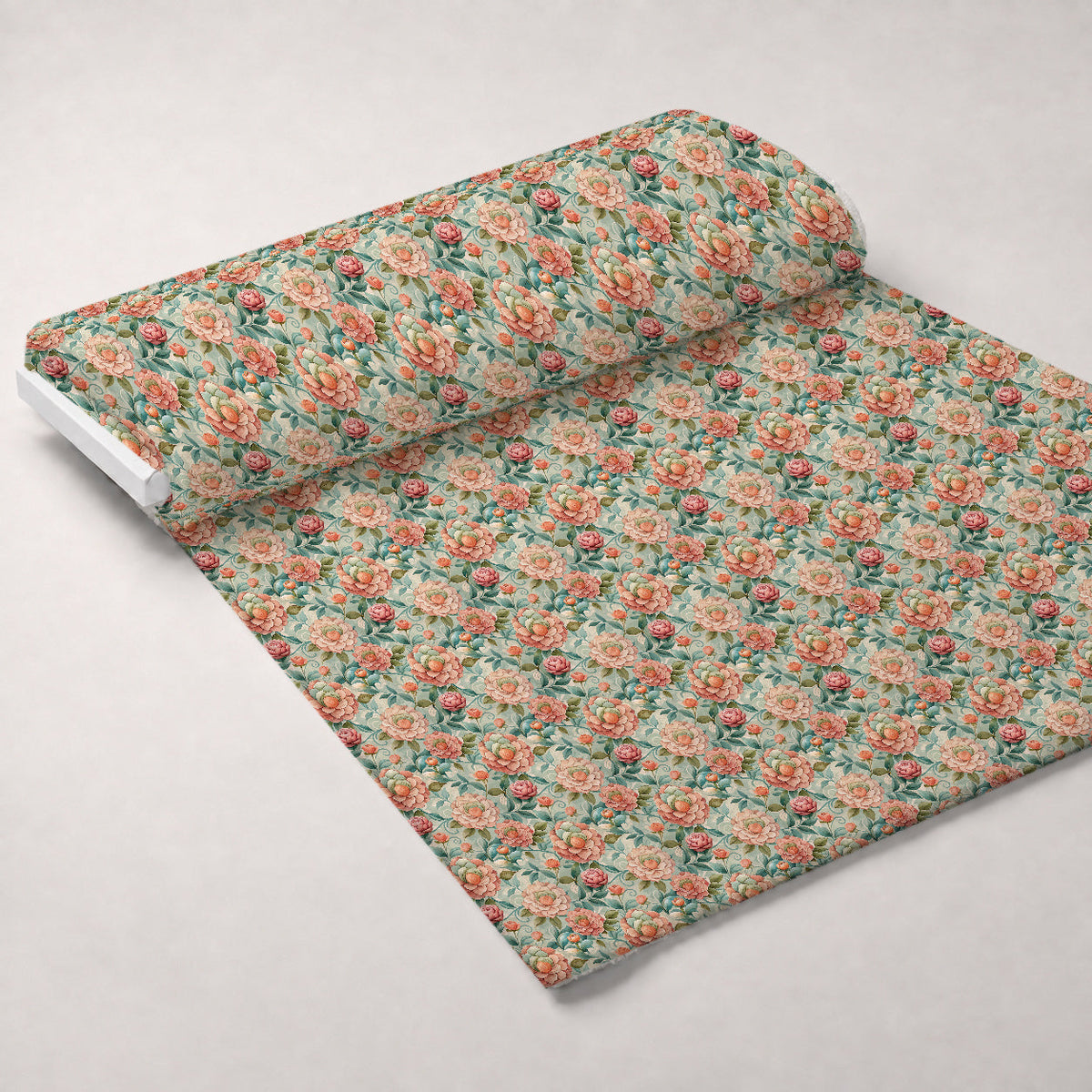 Art Nouveau Camellias Pattern 2 Minky Fabric