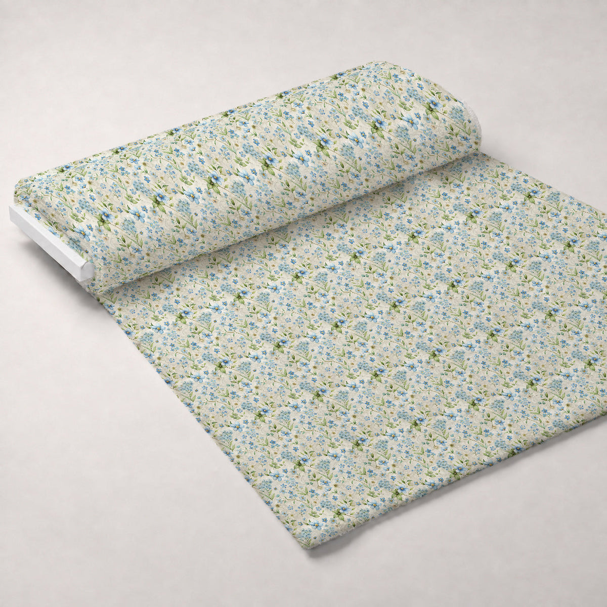 Art Nouveau Forget Me Nots Pattern 2 Minky Fabric