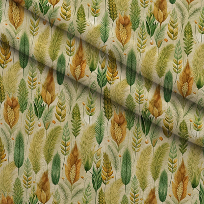 Art Nouveau Fox Tails Pattern 2 Minky Fabric