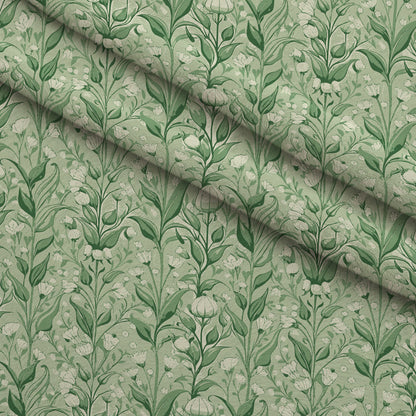 Art Nouveau Lily of the Vallies Pattern 1 Minky Fabric