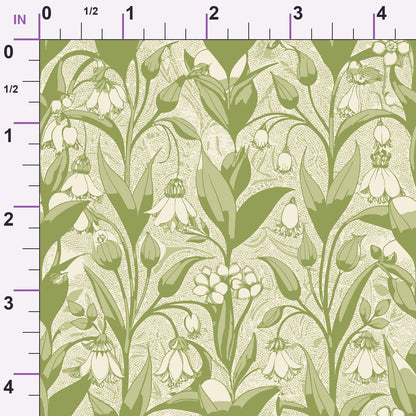 Art Nouveau Solomon Seals Pattern 1 Minky Fabric
