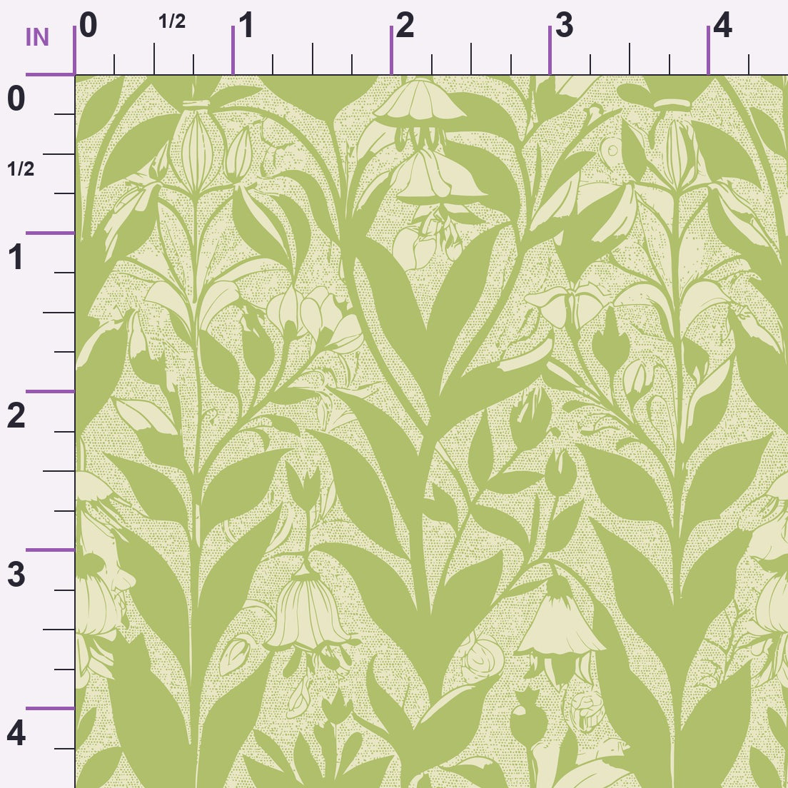 Art Nouveau Solomon Seals Pattern 2 Minky Fabric