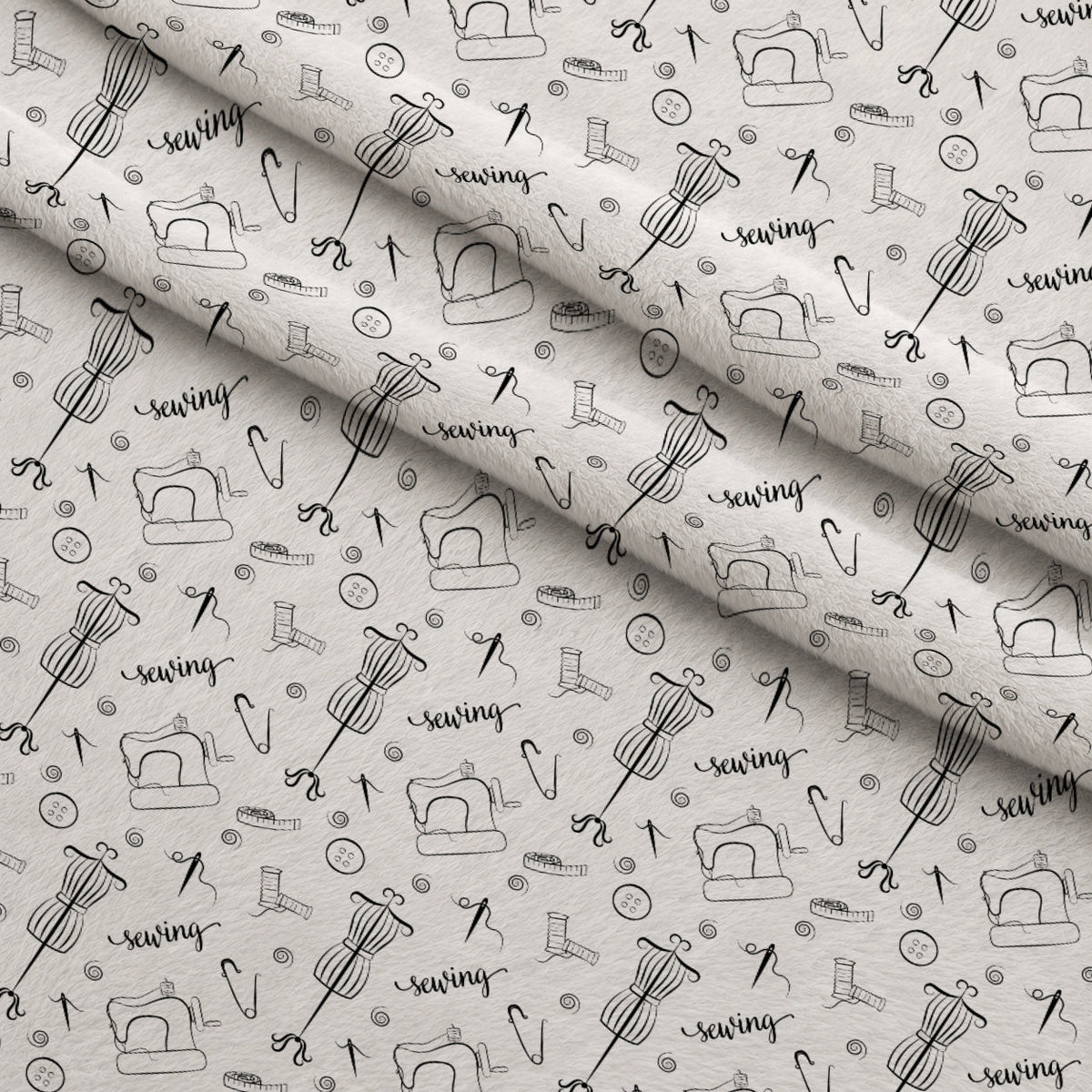 Assorted Sewing Pattern 1 Minky Fabric