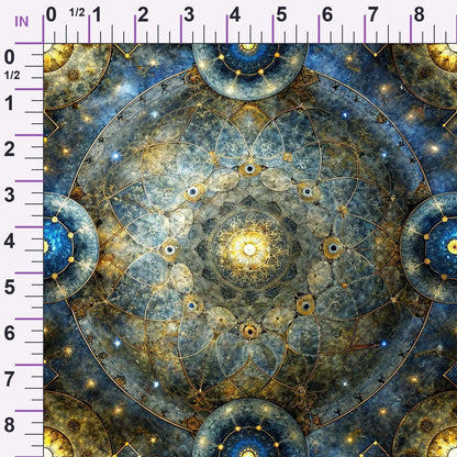Astral Mandala Pattern 3 Minky Fabric