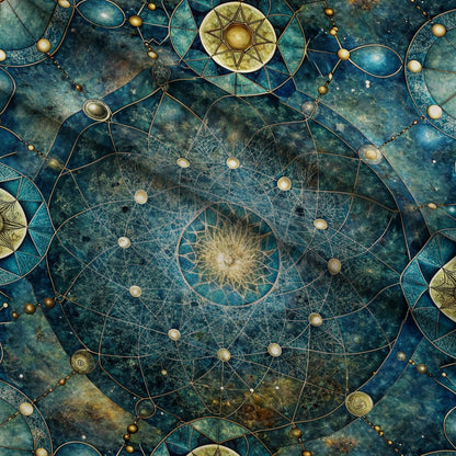 Astral Mandala Pattern 5 Minky Fabric