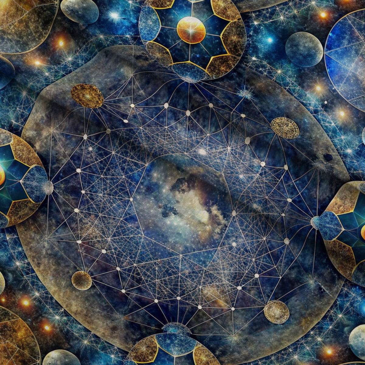 Astral Mandala Pattern 6 Minky Fabric