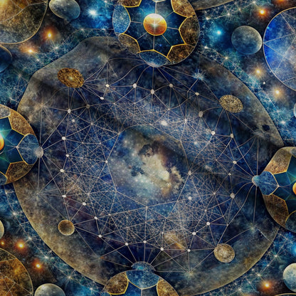 Astral Mandala Pattern 6 Minky Fabric