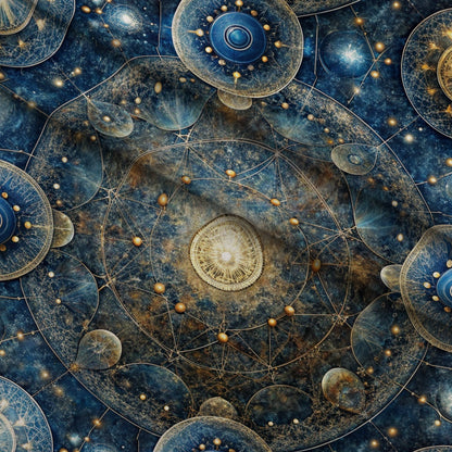 Astral Mandala Pattern 7 Minky Fabric