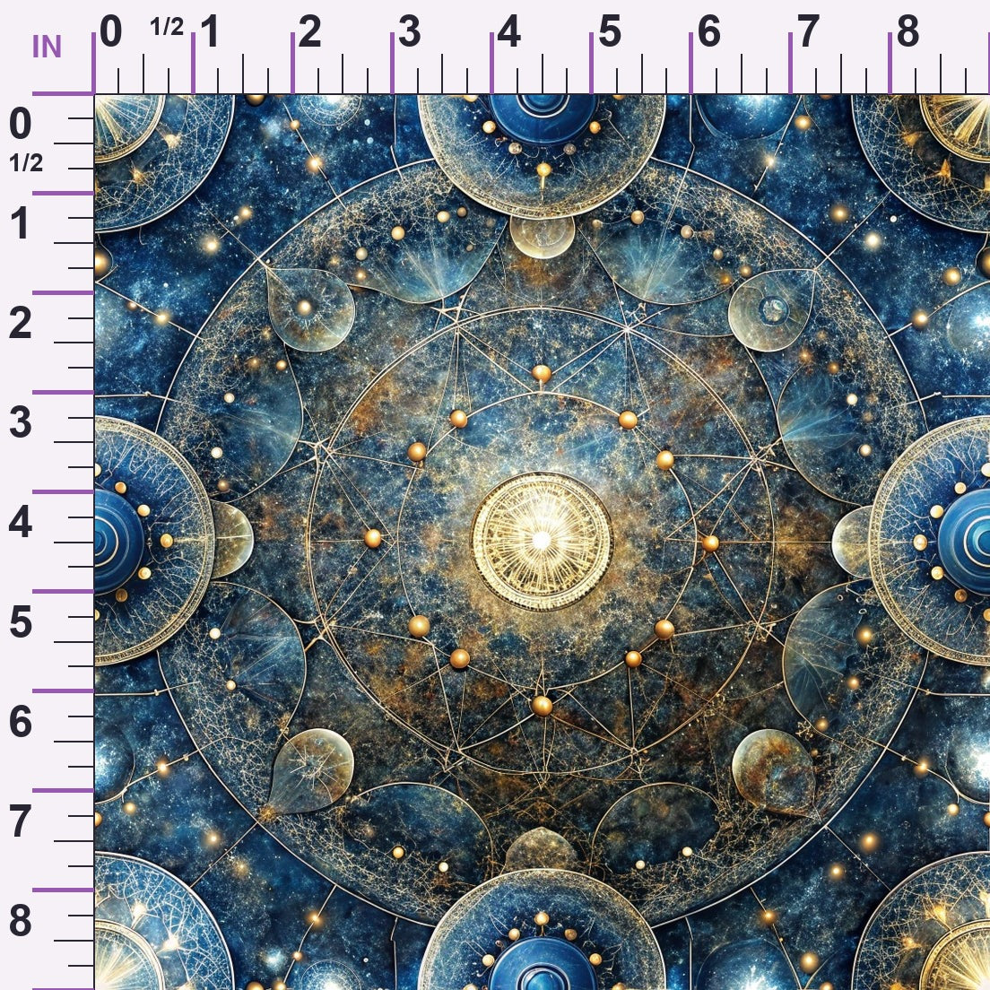 Astral Mandala Pattern 7 Minky Fabric