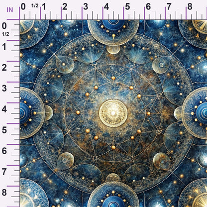 Astral Mandala Pattern 7 Minky Fabric