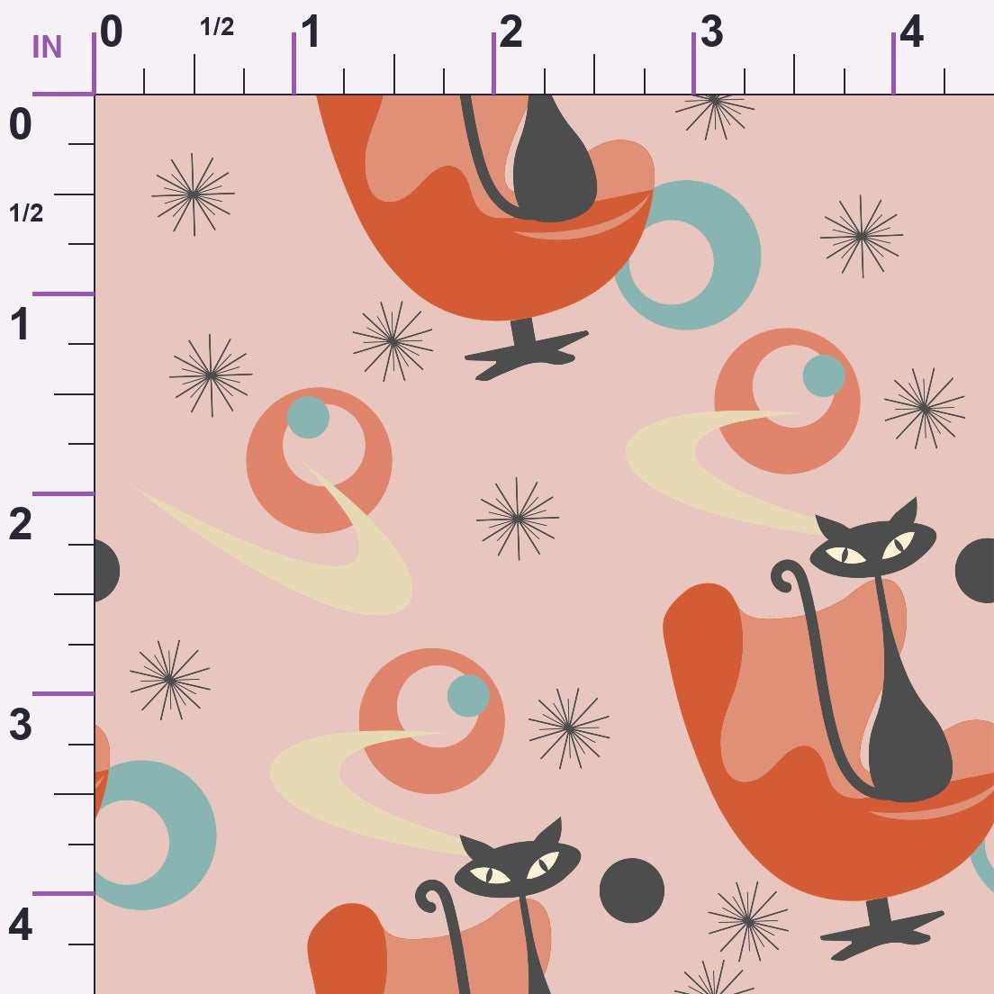 Atomic Lounge Pattern 34 Minky Fabric