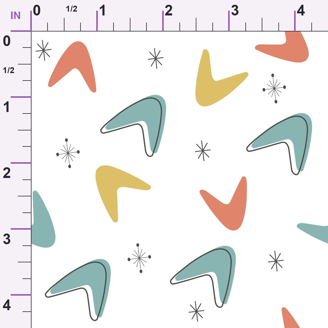 Atomic Lounge Pattern 38 Minky Fabric