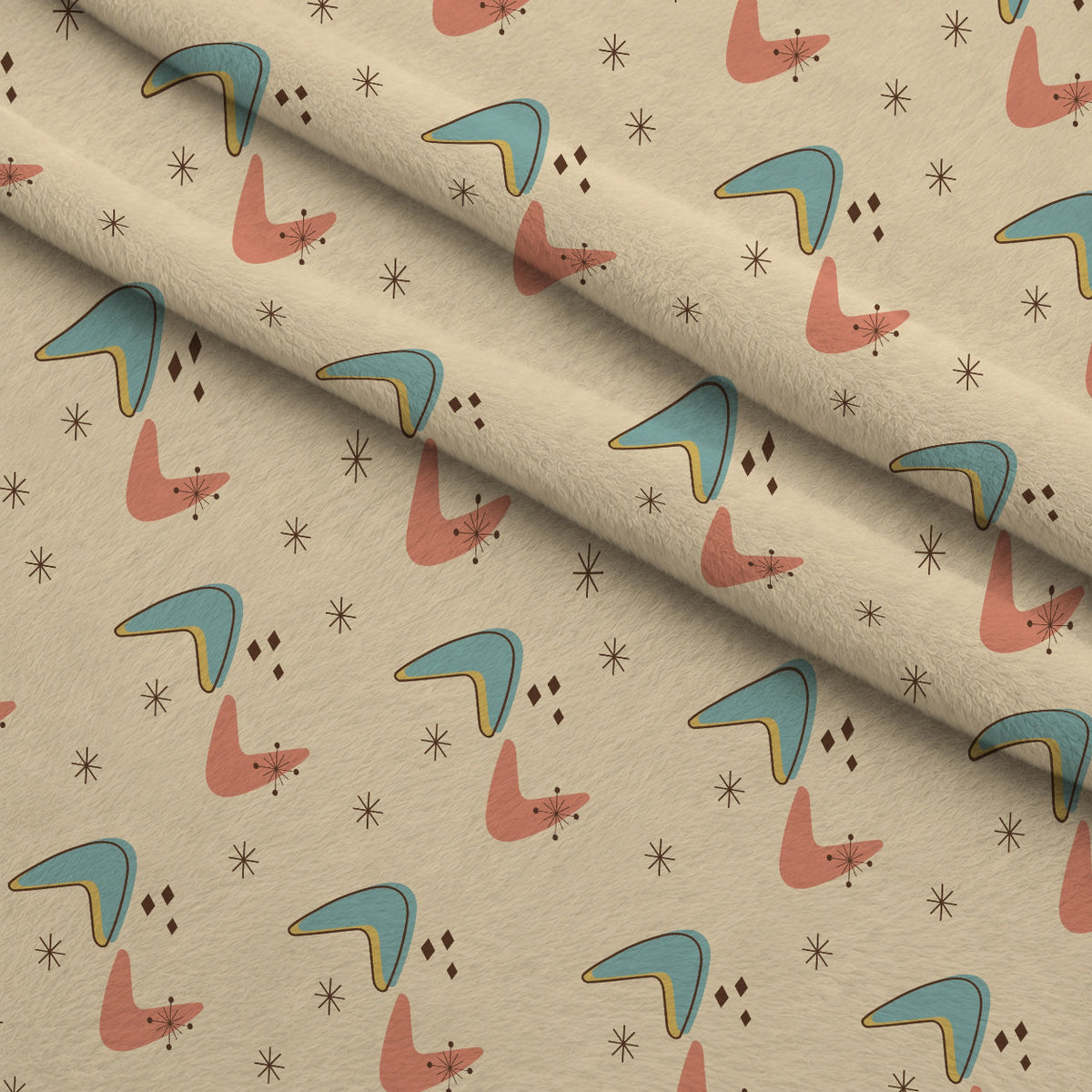 Atomic Lounge Pattern 5 Minky Fabric