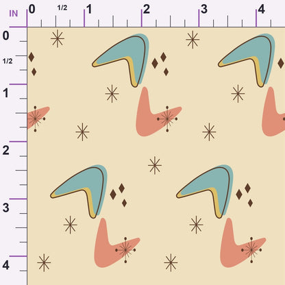 Atomic Lounge Pattern 5 Minky Fabric
