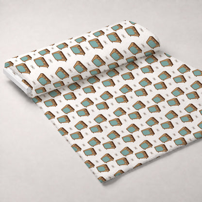 Atomic Lounge Pattern 52 Minky Fabric