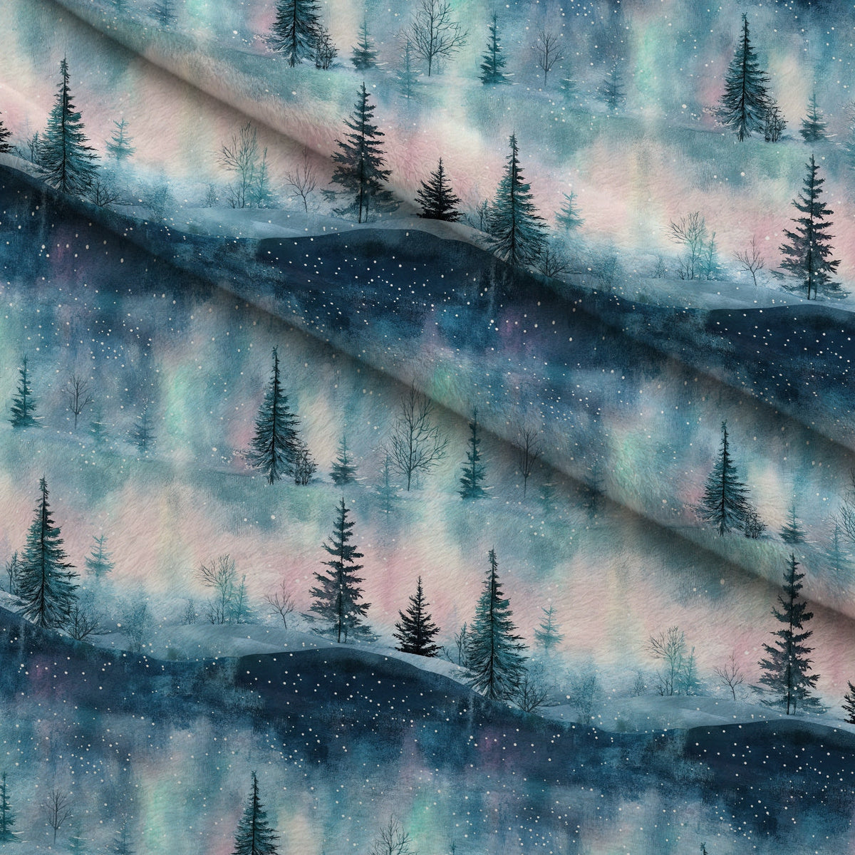 Aurora Pines Pattern 1 Minky Fabric