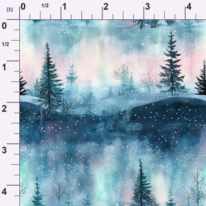 Aurora Pines Pattern 1 Minky Fabric