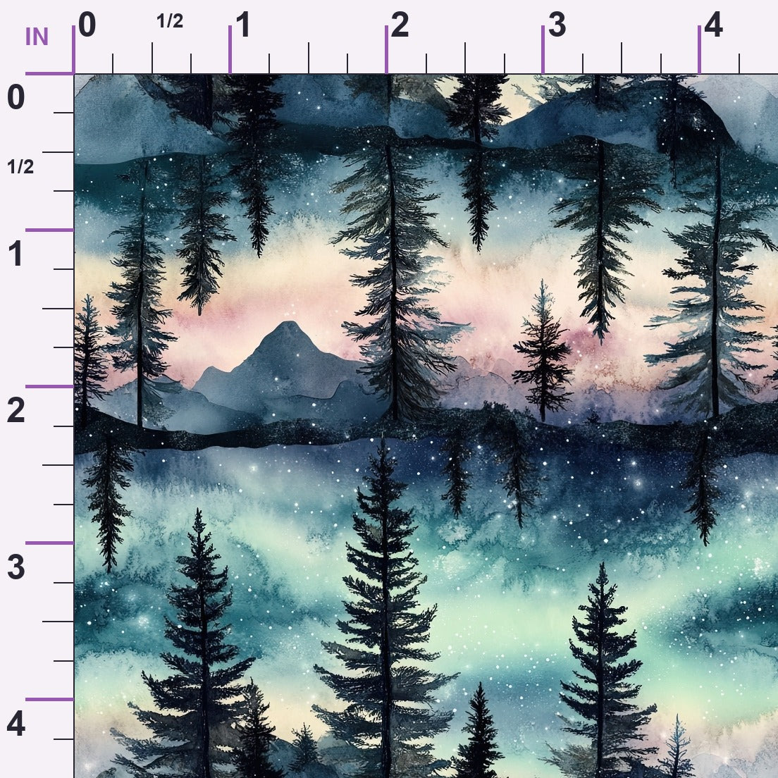 Aurora Pines Pattern 2 Minky Fabric