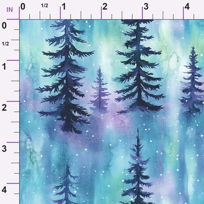 Aurora Pines Pattern 3 Minky Fabric